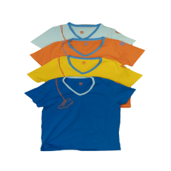 Muzipo Kids Unisex Çocuk Kısa Kollu Standart Baskılı Turuncu T-Shirt/Tişört