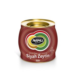 3 lü GEMLİK Salamura Siyah Zeytin 1500 gr