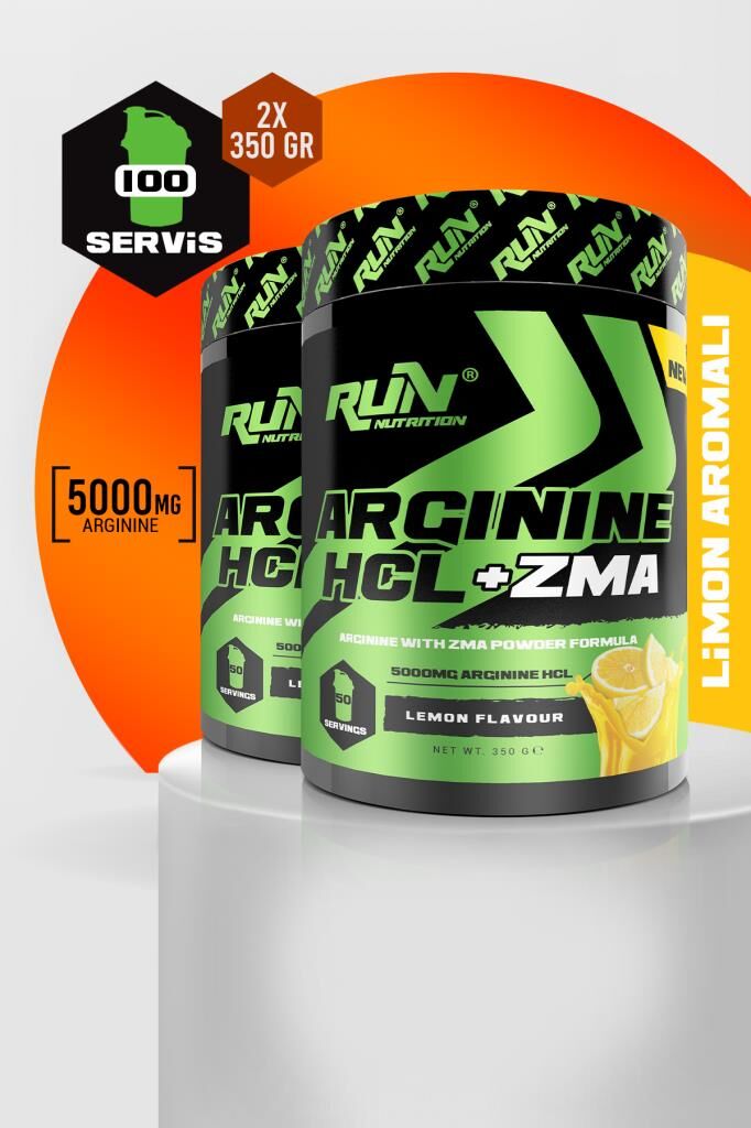 Arginine HCL+ZMA x 2 ADET - Limon Aromalı - 100 Servis - 700g