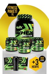 Fitness MİNİ XL Paketi - Whey Mini Plus Çikolata, Bcaa Karpuz, Creatine, Arginine Limon - Hediyeli