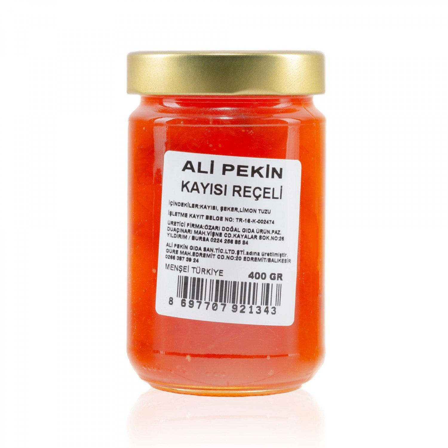 ALİPEKİN KAYISI REÇELİ 400 GR