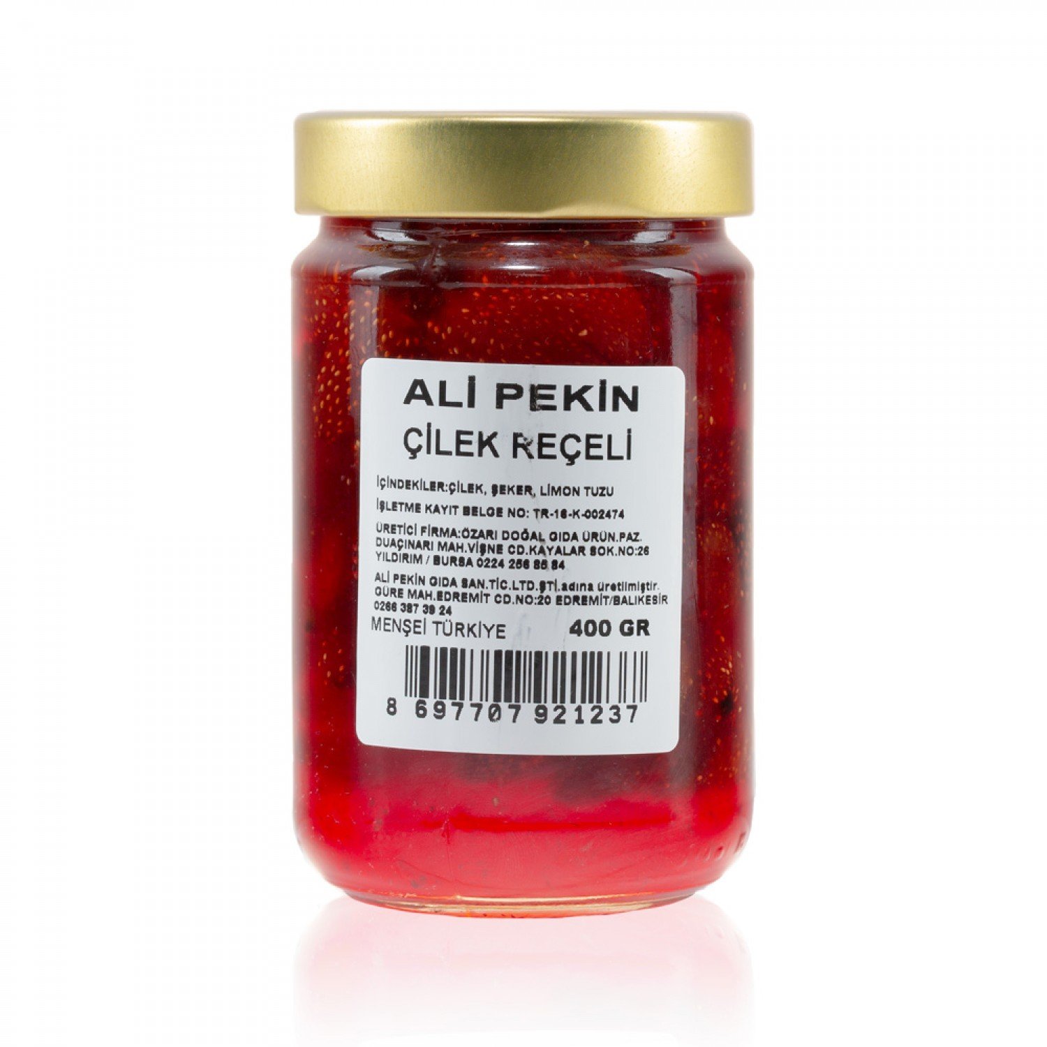 ALİ PEKiN ÇİLEK REÇELİ 400 gr -B