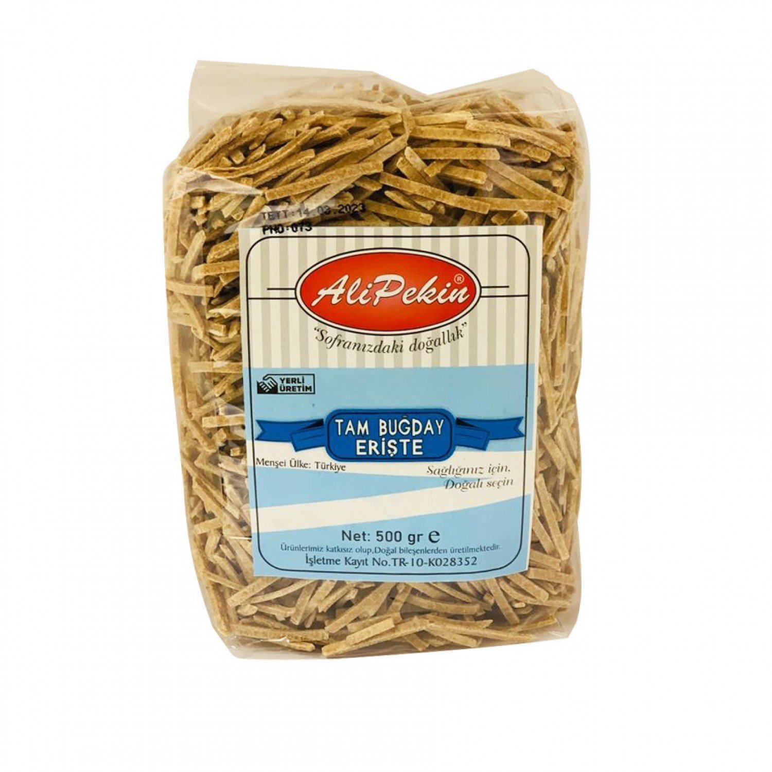 ALİ PEKİN TAM BUĞDAY ERİŞTE 500 GR