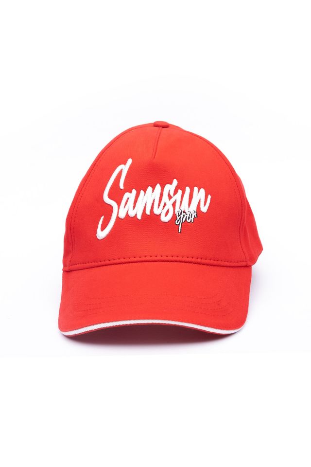 Kırmızı Samsunspor Yazılı Şapka