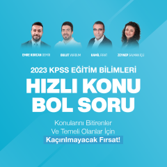 Eğitim Bilimleri - HIZLI KONU BOL SORU