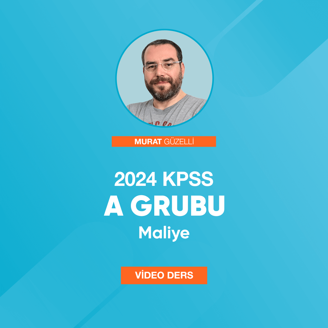 2024 KPSS A Grubu Maliye Video Ders