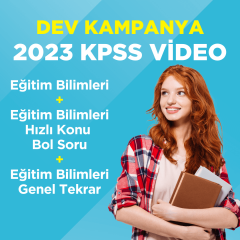 2023 KPSS Eğitim Bilimleri Video Ders + EB Hızlı Konu Bol Soru + EB Genel Tekrar