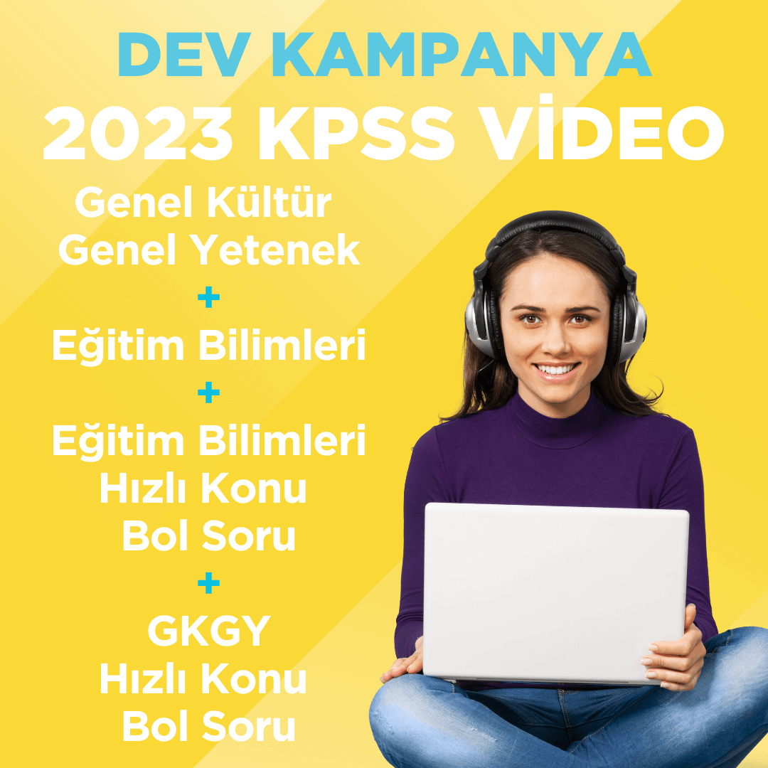 2023 KPSS GKGY Video Ders + Eğitim Bilimleri Video Ders + EB Hızlı Konu Bol Soru + GKGY Hızlı Konu Bol Soru