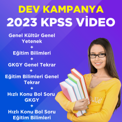 2023 KPSS GKGY Video Ders + Eğitim Bilimleri Video Ders + GKGY Genel Tekrar + EB Genel Tekrar + GKGY Hızlı Konu Bol Soru + EB Hızlı Konu Bol Soru