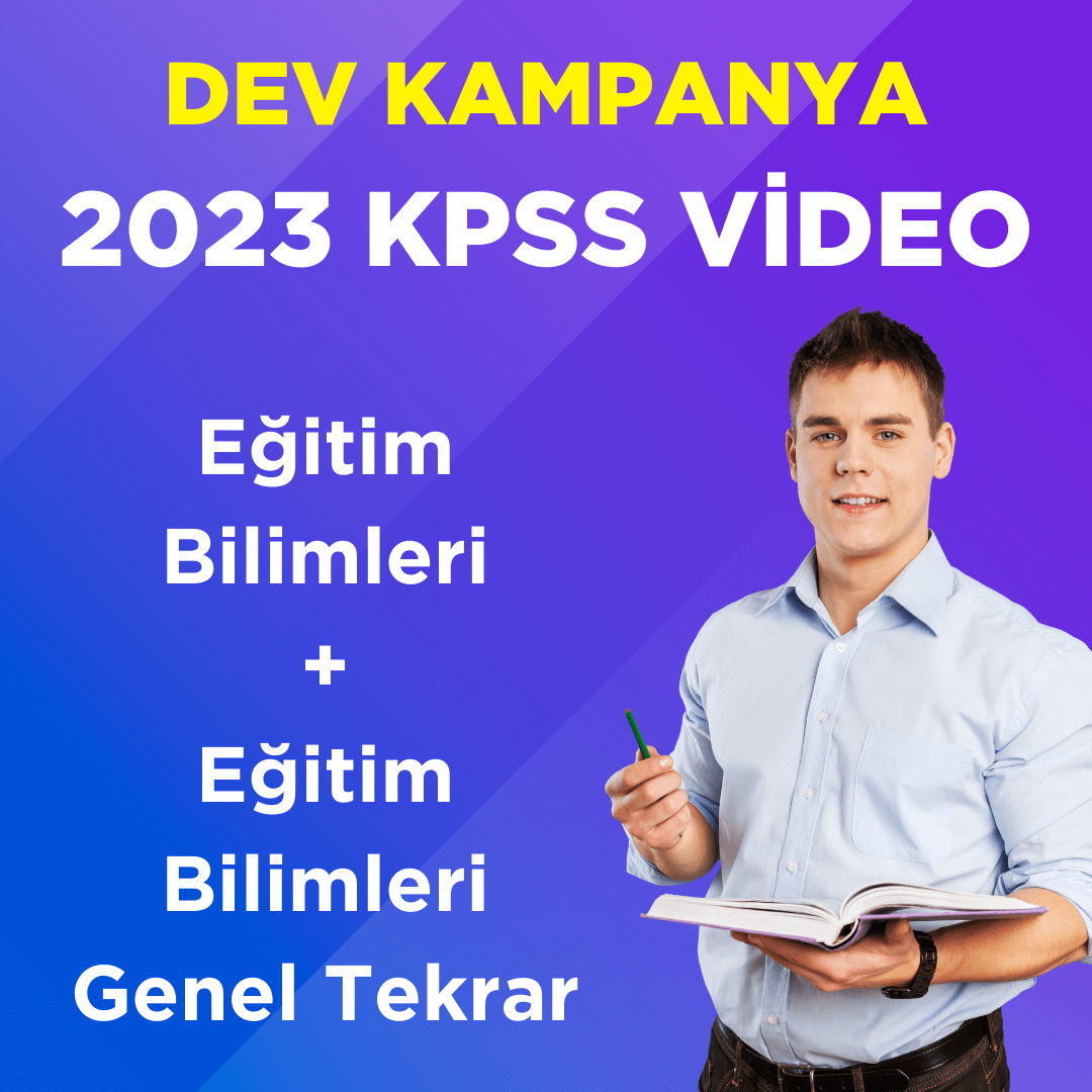 2023 KPSS Eğitim Bilimleri Video Ders + EB Genel Tekrar
