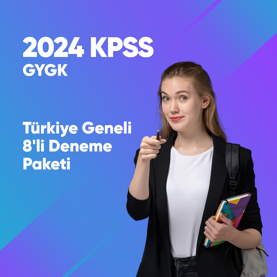 2024 KPSS Genel Yetenek Genel Kültür Türkiye Geneli 8'li Deneme