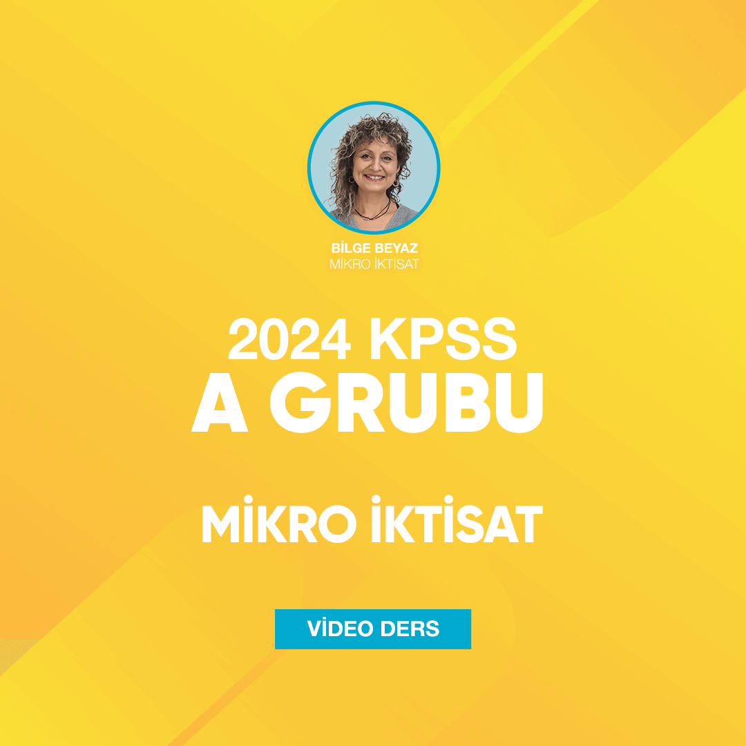 2024 KPSS A Grubu Mikro İktisat Video Ders