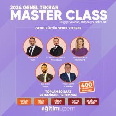 2024 KPSS Genel Tekrar Master Class Genel Kültür - Genel Yetenek