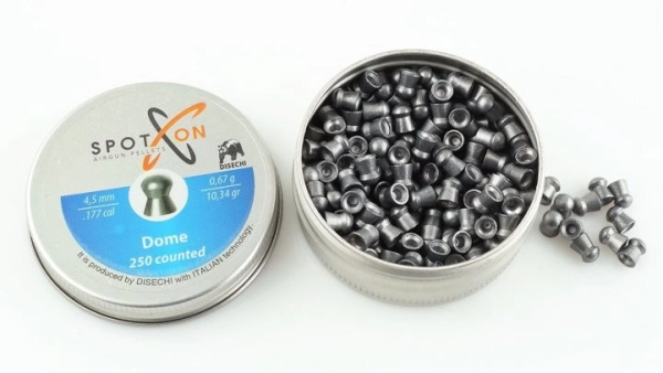 Spoton Dome 4,5 mm Havalı Tüfek Saçması (10,34 Grain - 250 Adet)