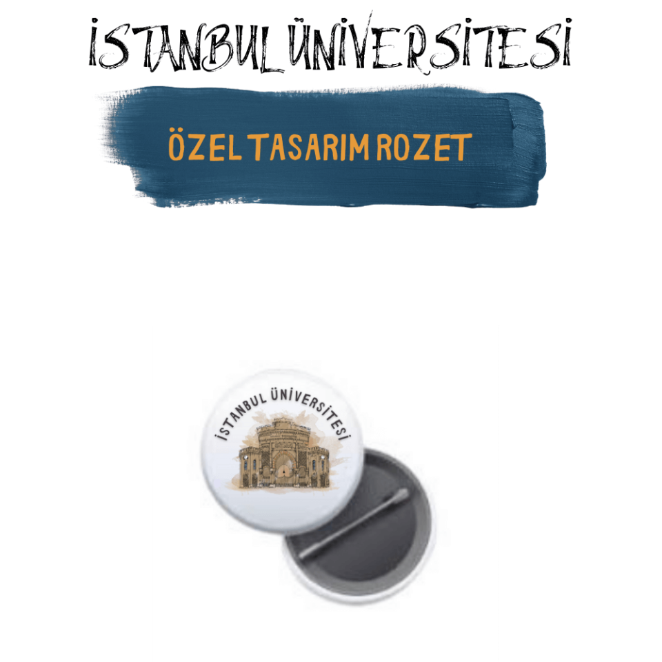 Özel Tasarım Beyaz Rozet