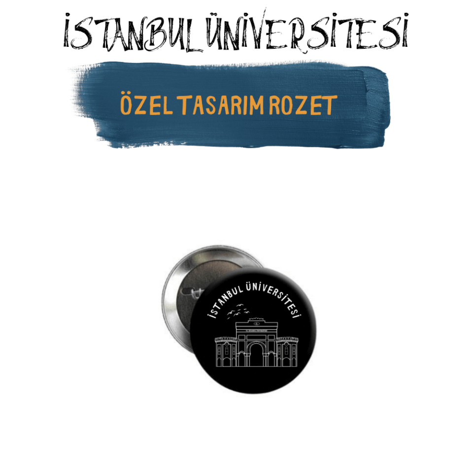 Özel Tasarım Siyah Rozet