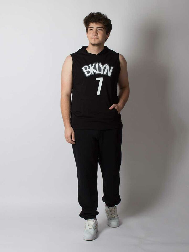 Kevin Durant 7 Brooklyn Nets Kapşonlu Atlet