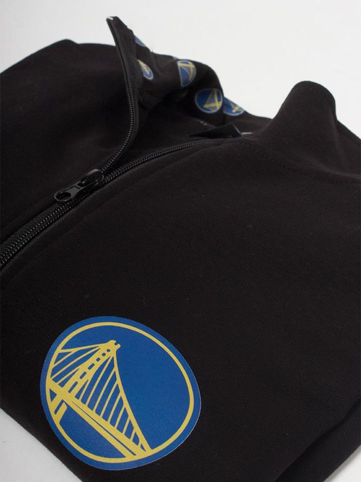 Golden State Basketbol Yarım Fermuarlı Crop Sweatshirt NT97