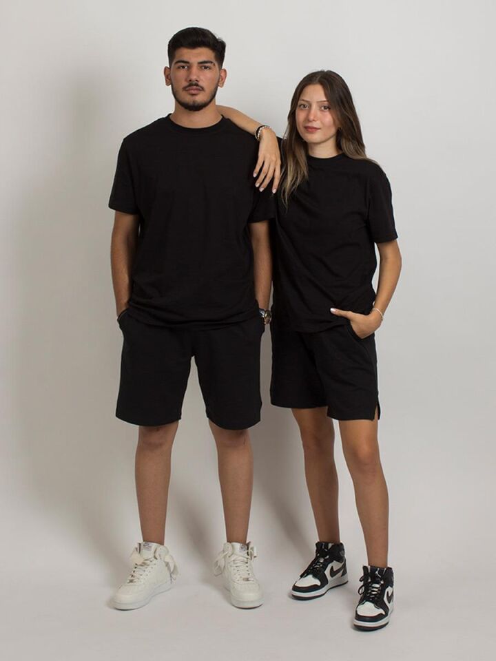 Siyah Basic Unisex Tişört 8733