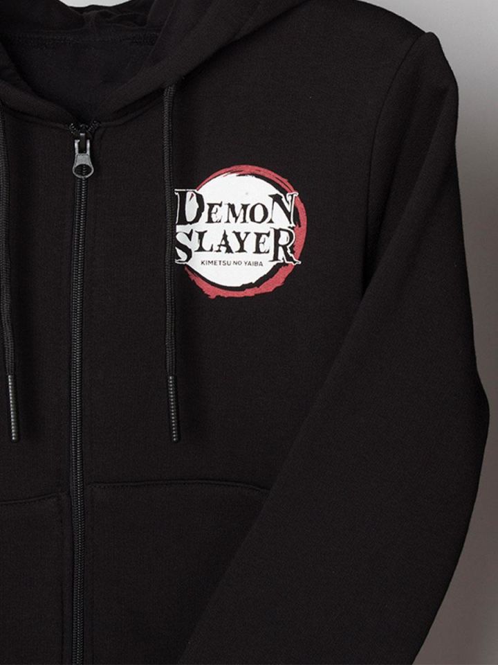 Demon Slayer Tanjiro Çocuk Fermuarlı Sweatshirt