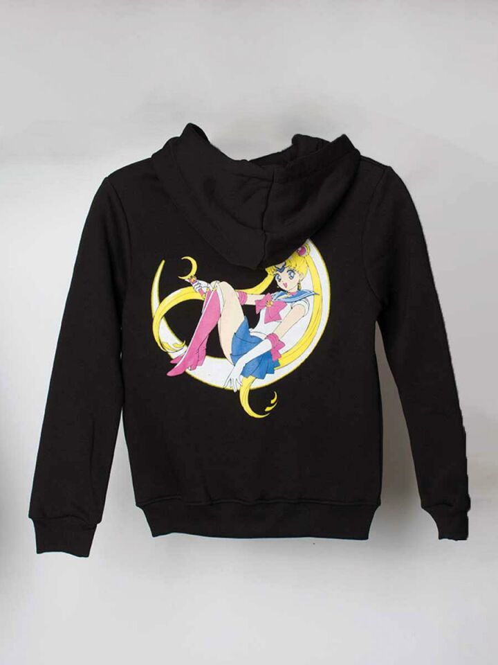 Sailor Moon Usagi Çocuk Fermuarlı Sweatshirt 8301