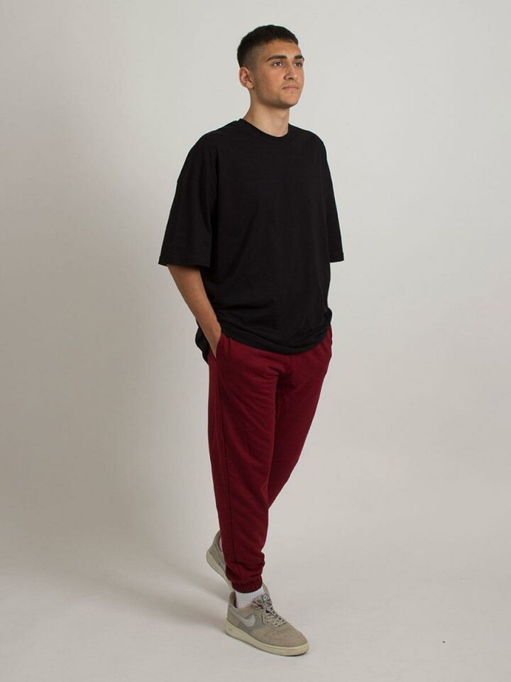 Bordo Basic Unisex Eşofman Altı 8667