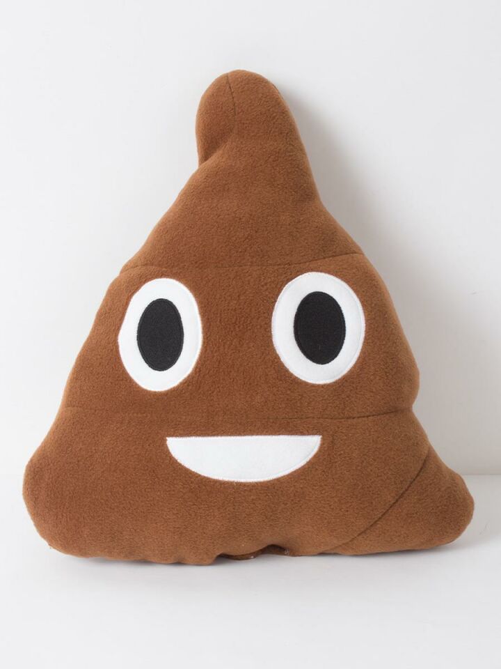 Gülen Poo Emoji Sevimli Yumuşak Peluş Yastık