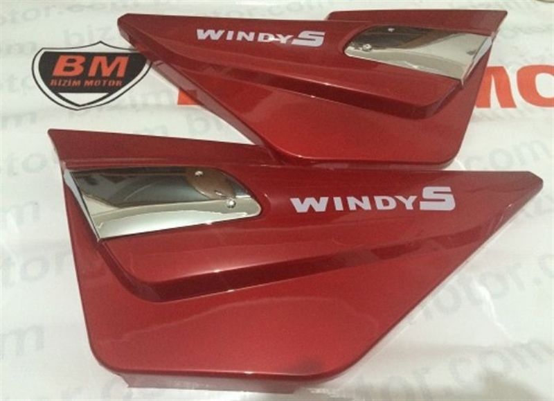 KANUNİ WİNDY-S 125 SAĞ SOL YAN KAPAK KIRMIZI