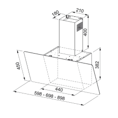 Franke FPJ 915 V WH/SS Smart Linear Beyaz Duvar Tipi Davlumbaz