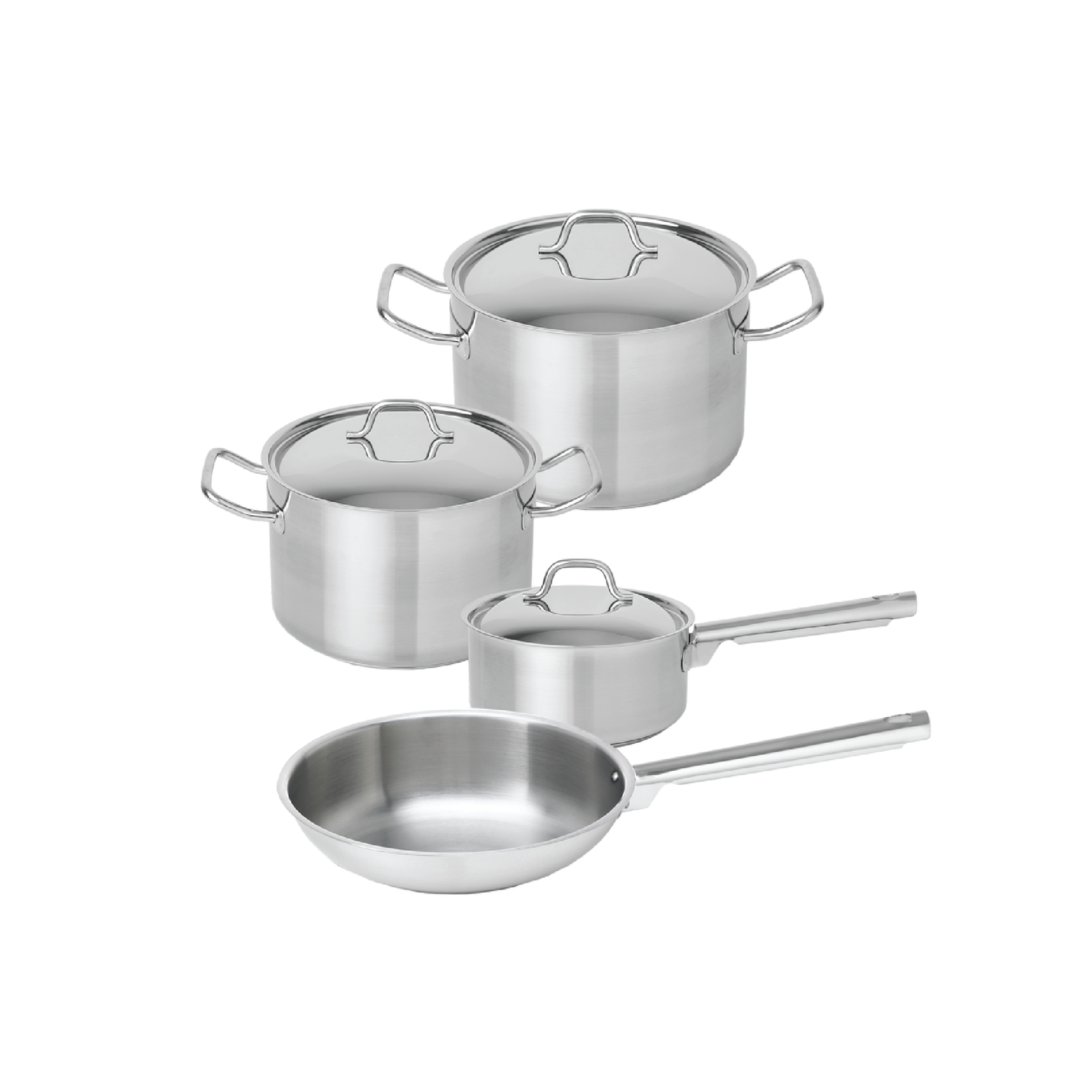 Teka Cookware Set 7 Parça Indüksiyonlu Ocaklarla Uyumlu Paslanmaz Çelik Tencere Seti