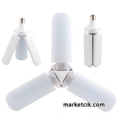 Marketcik 40 Watt 3 Kollu Led Pervane Ampul