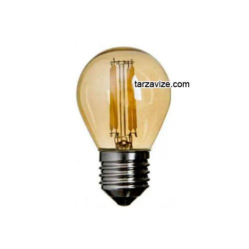 Dekoratif Led Rustik Top Ampul Dimerli 4 Watt E27 Duy