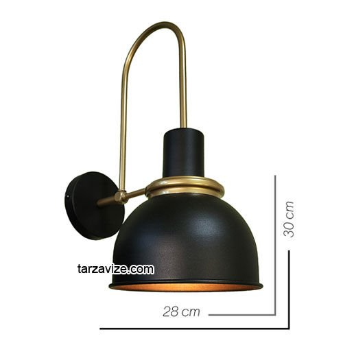 Tarz Avize TAP35 Dekoratif Siyah Retro Modern Duvar Aplik