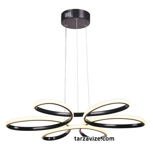 Tarz Avize Papatya Sarkıt Led Avize 3 Renk Işık 80 Watt TRZ-038