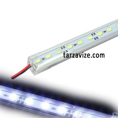 Marketcik Led Bar Aydınlatma Armatürü 2 metre Şeffaf Cam Beyaz Işık