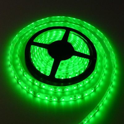 Marketcik Yapışkanlı 5 metre Dış Mekan Silikonlu Şerit Led Yeşil Işık