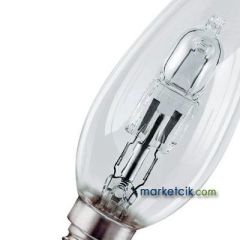 Marketcik 28 Watt E14 Klasik Kıvrık Soft Normal Halojen Avize Ampulü, 40 Watt Işık