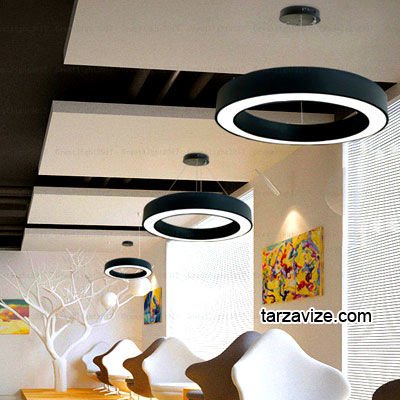 Tarzavize 130 cm 128 Watt Sarı Işık Led Simit Linear Aydınlatma Armatürü