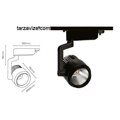 Marketcik 33 Watt Led Ray Spot Armatür Beyaz ve Günışığı Işık