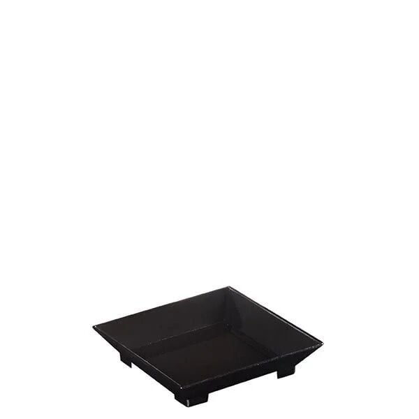 60 mm Siyah Plastik Mini Kare Sunum Tabağı
