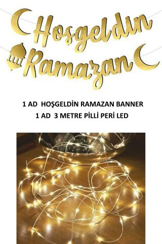 Ledli Hoşgeldin Ramazan Yazısı Işıklı Ramazan Süsleri