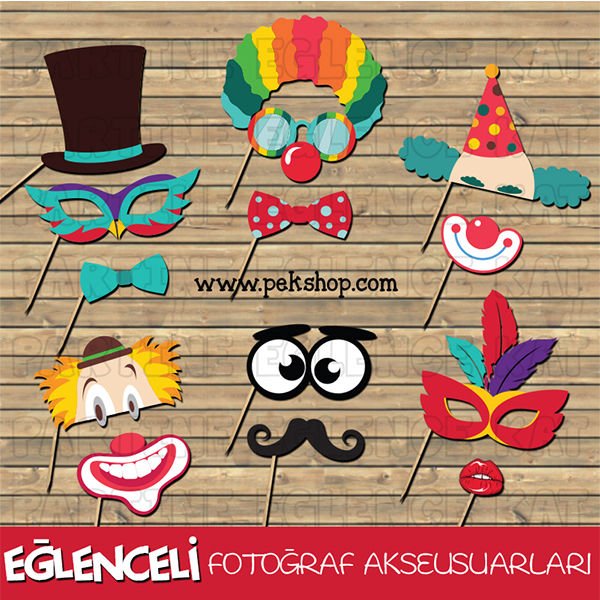 Eğlenceli Fotoğraf Aksesuarları -Photoboothlar