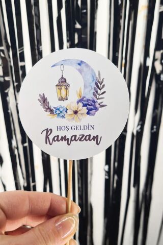 Ramazan Sofrası Kürdan Süsleri Hoşgeldin Ramazan Lüks Büyük Boy 10lu Paket