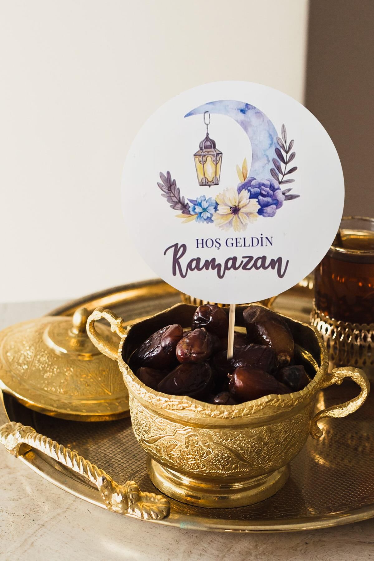 Ramazan Sofrası Kürdan Süsleri Hoşgeldin Ramazan Lüks Büyük Boy 10lu Paket