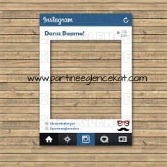 Instagram Tasarım Hatıra Fotoğraf Çerçevesi Mini 35x50