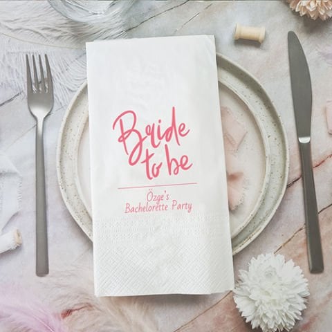 ''Bride To Be''Bekarlığa Veda Partisi İsimli Peçete