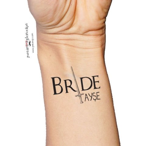Bride Game of Thrones İsme Özel Dövme