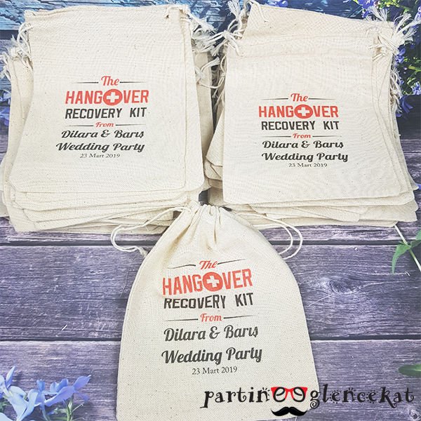 İsme Özel Baskılı Hangover Recovery Kit Kesesi