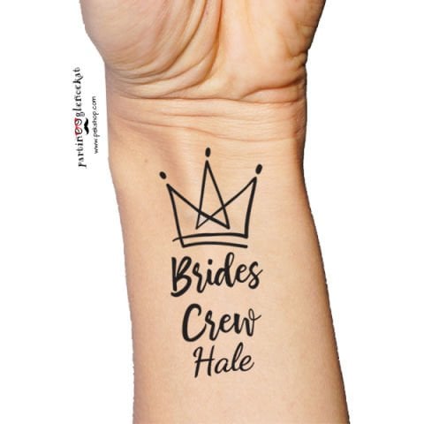 Brides Crew İsme Özel Dövme