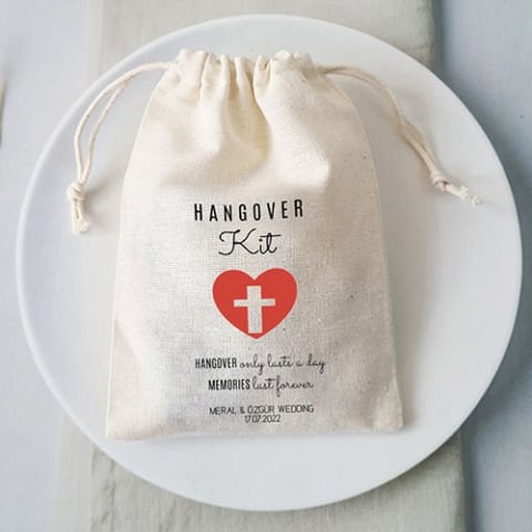 İsme Özel Baskılı Hangover Kit Kesesi